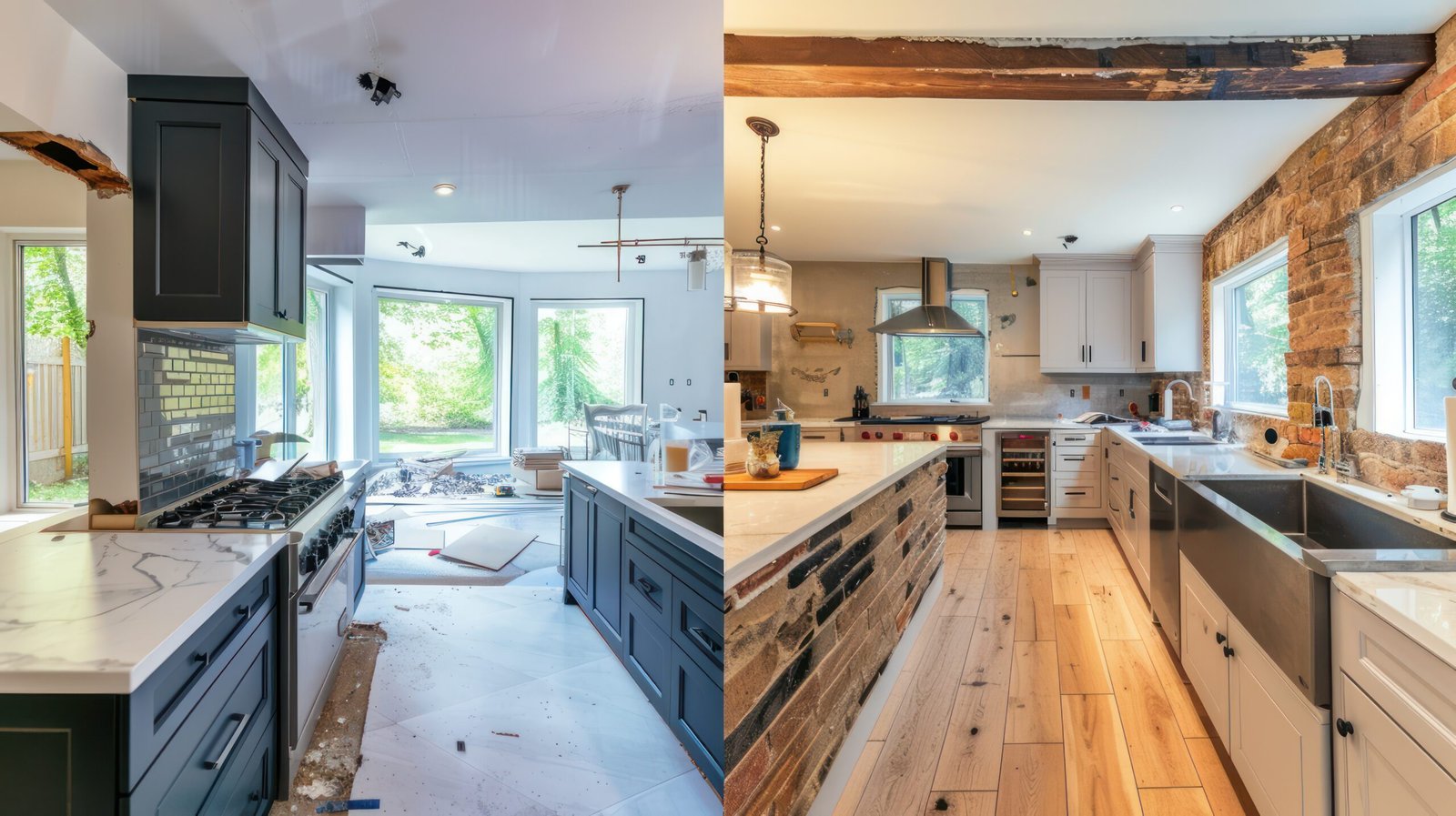 Kitchen layout and complete renovation