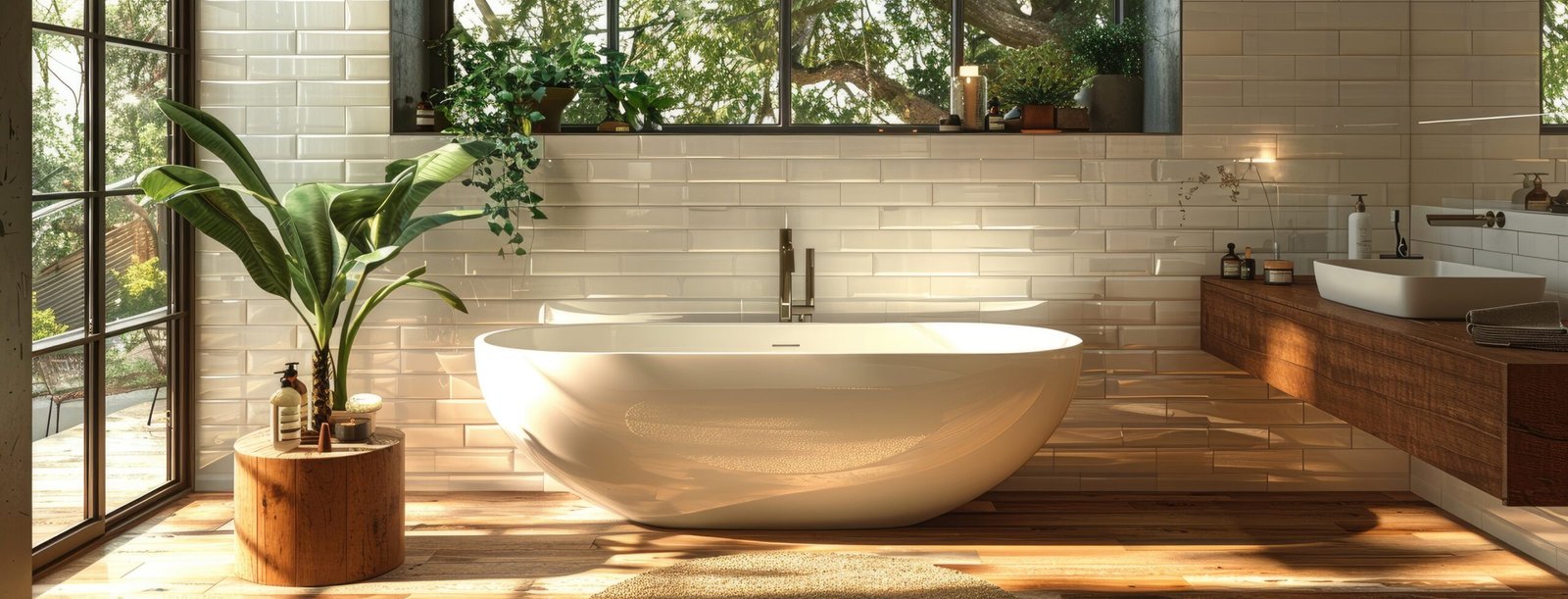 Remodeled bathroom with custom cabinetry in a Northeast Ohio home