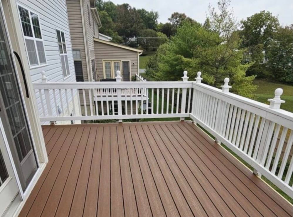 Custom built outdoor deck