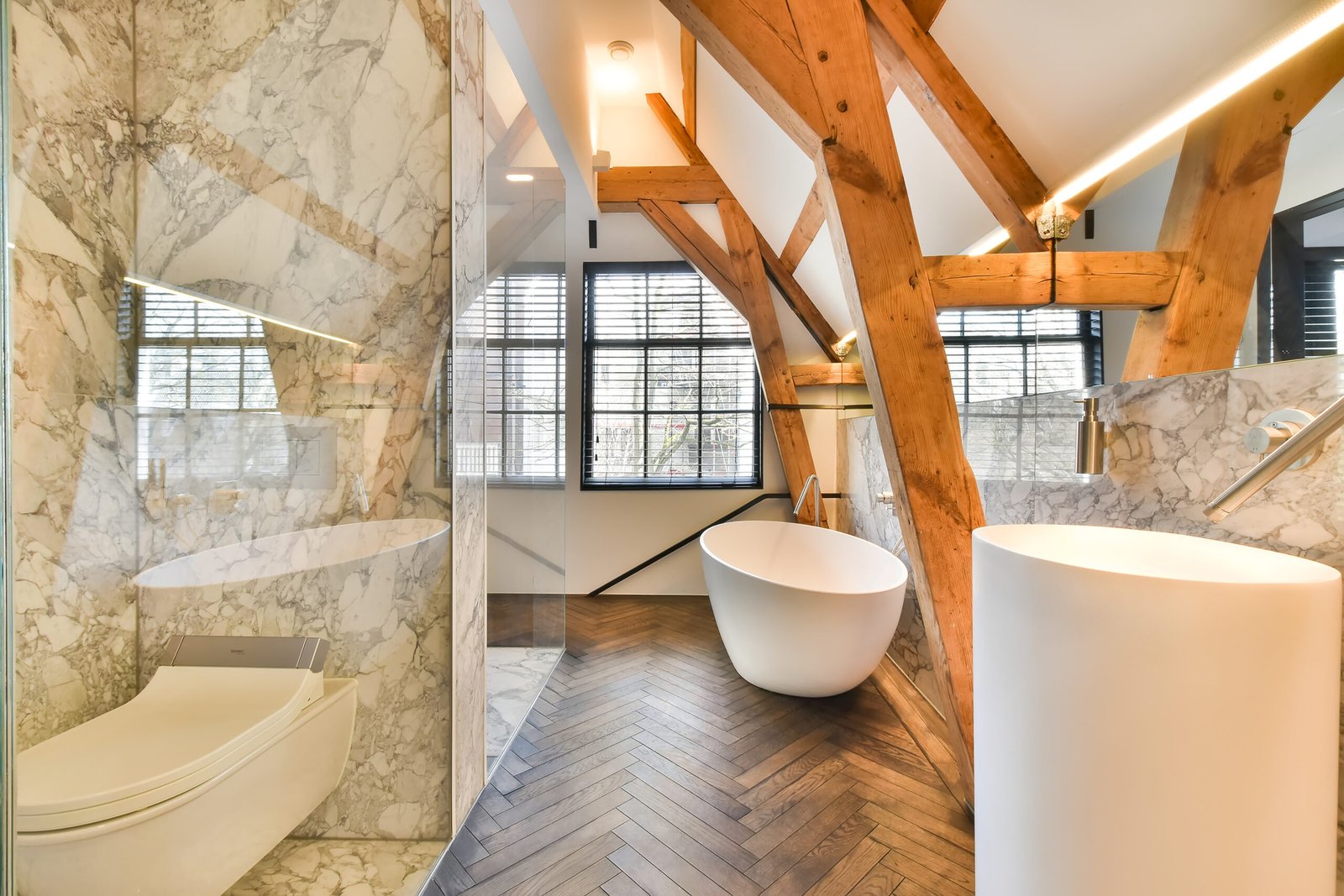 Bathroom interior remodeling project