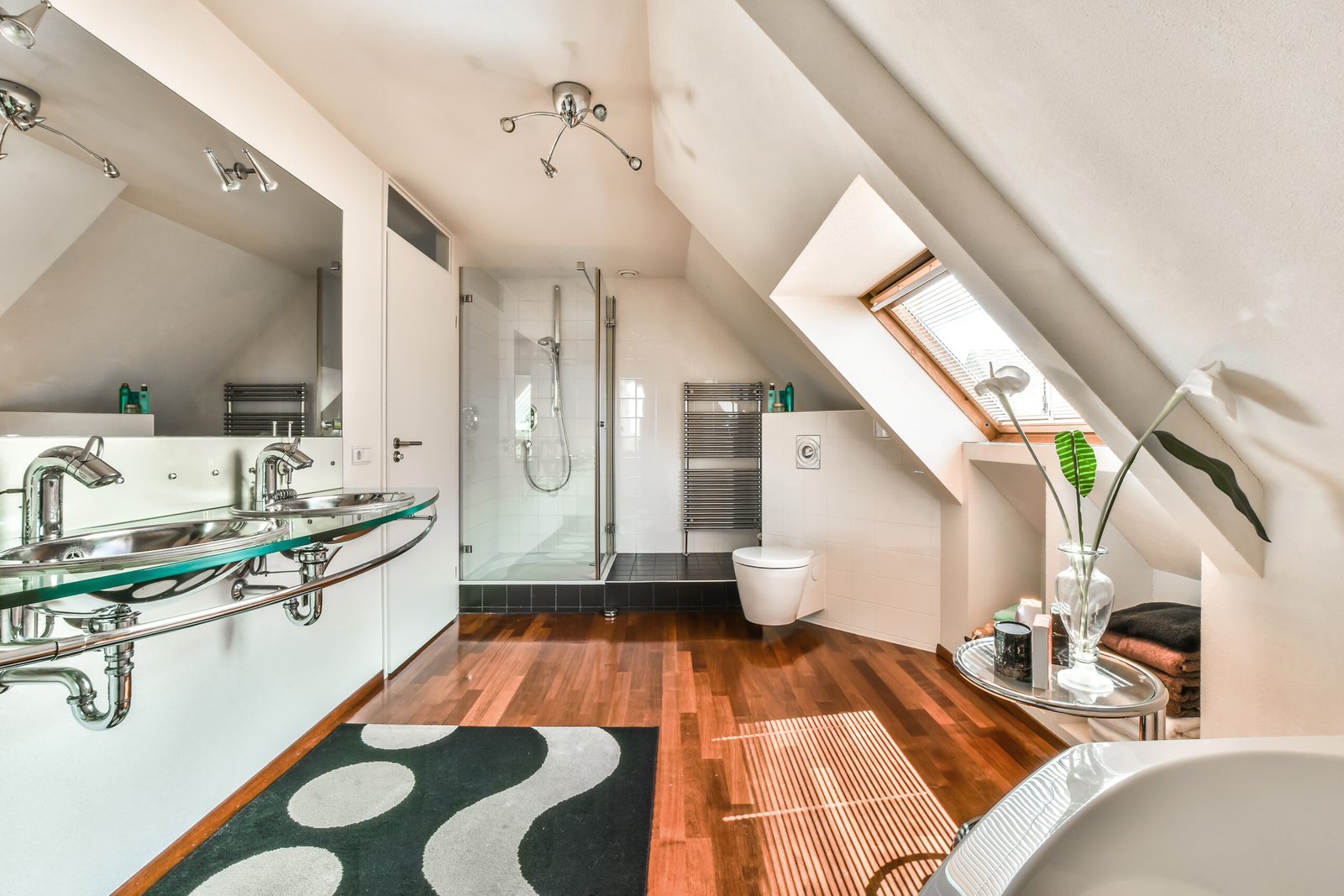 Residential bathroom interior remodeling project